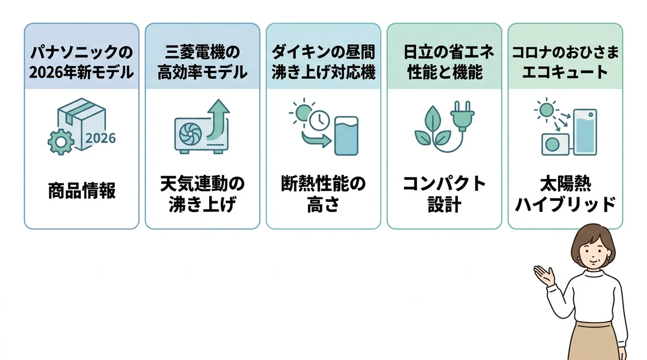 補助金対象となる最新エコキュート機種の特徴