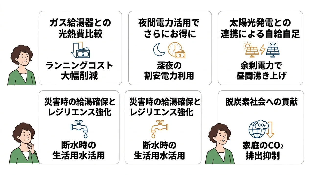 エコキュート導入で叶う光熱費削減と災害時の安心感