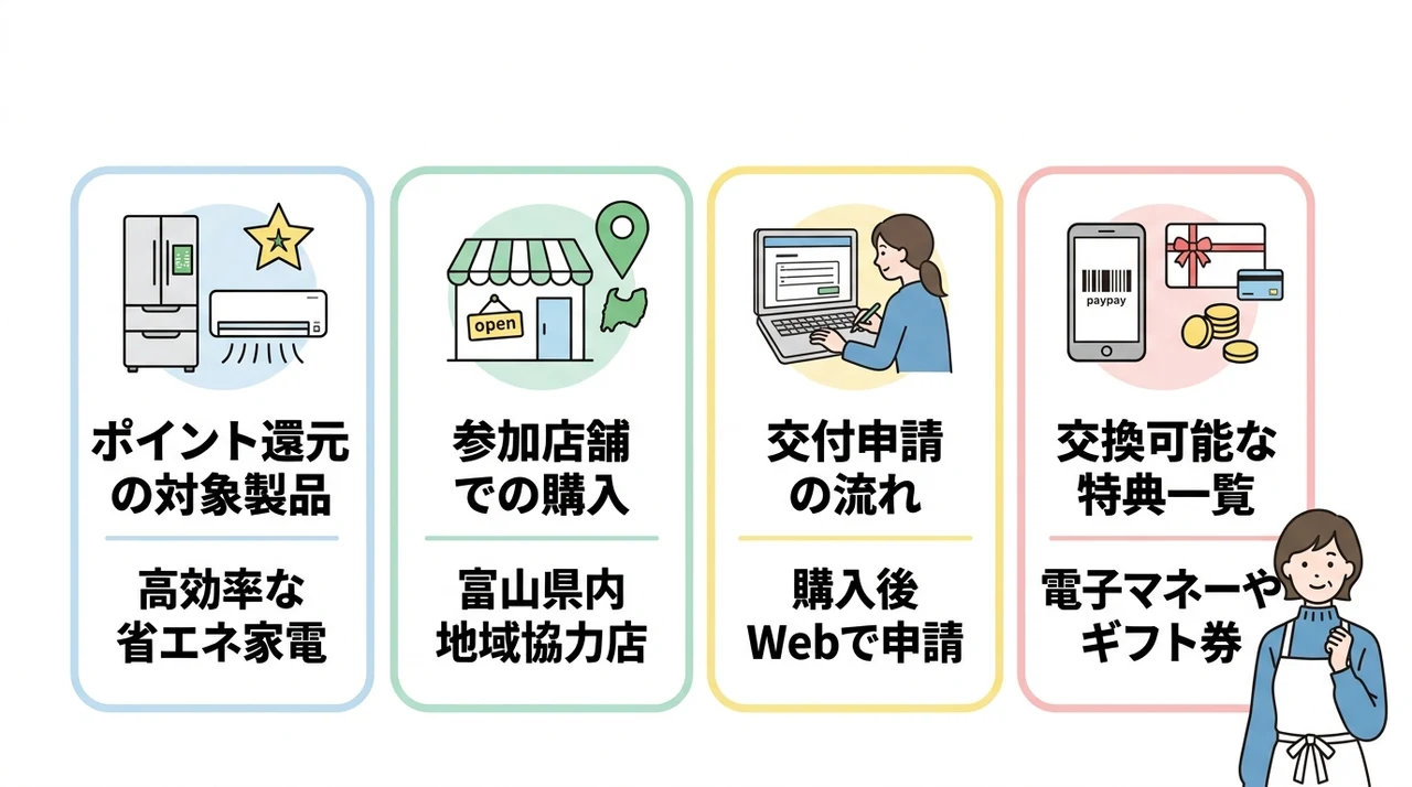 とやま省エネ家電購入応援キャンペーンの申請手順