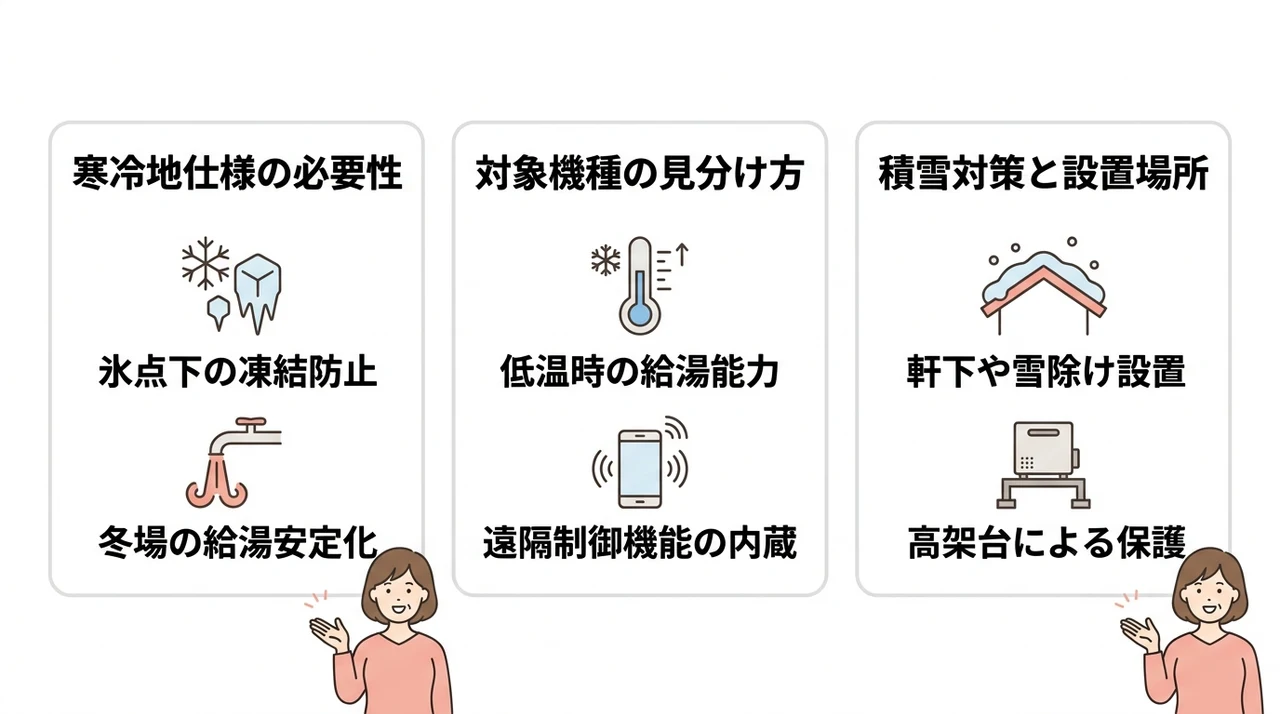 寒冷地仕様エコキュートが補助金対象となる確認ポイント