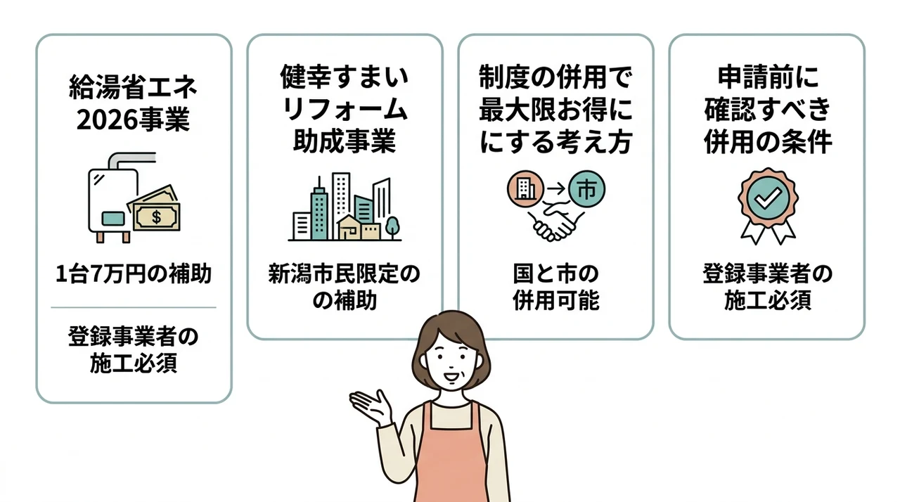 新潟市のエコキュート補助金制度の全体像