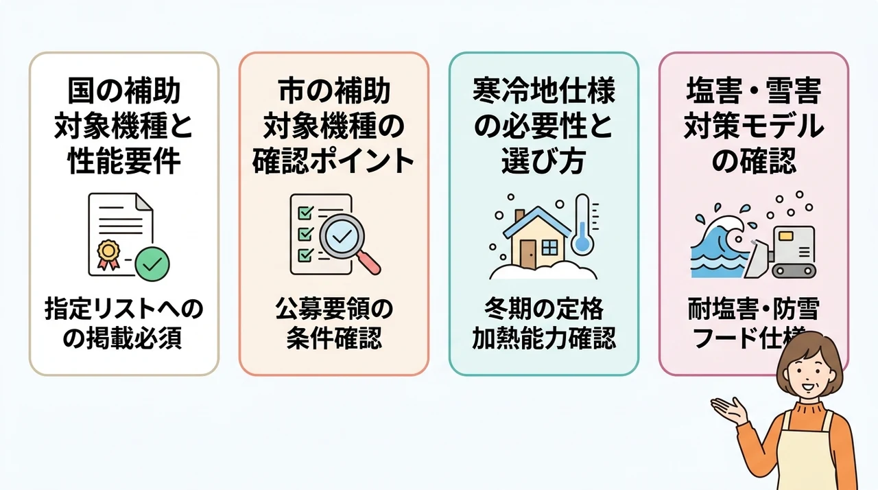 補助金の対象となるエコキュートの条件