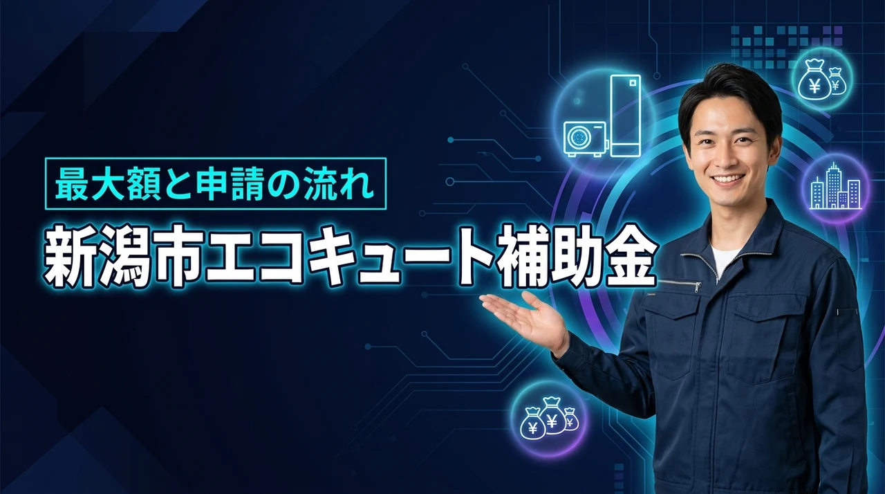 新潟市のエコキュート補助金は最大いくら？申請条件と失敗しない手続きの流れ