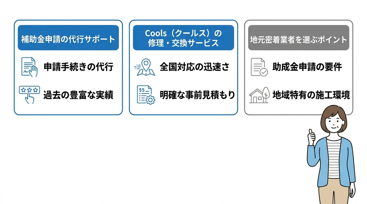 信頼できる施工業者選びとCools(クールス)の紹介