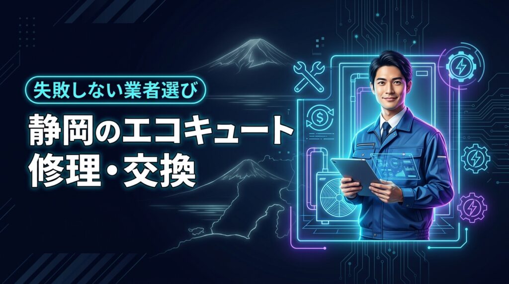 【静岡版】エコキュートの修理か交換か？損をしない業者の選び方ときゅっとの魅力