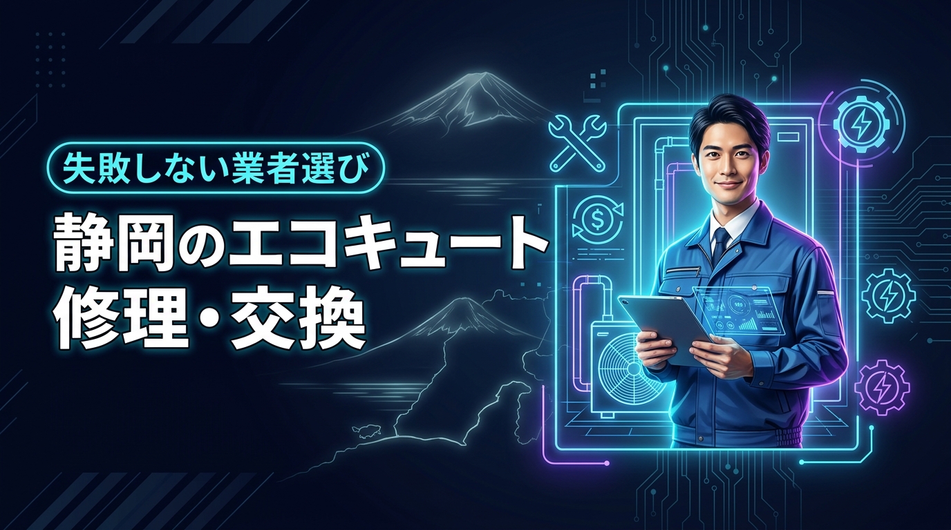 【静岡版】エコキュートの修理か交換か？損をしない業者の選び方ときゅっとの魅力