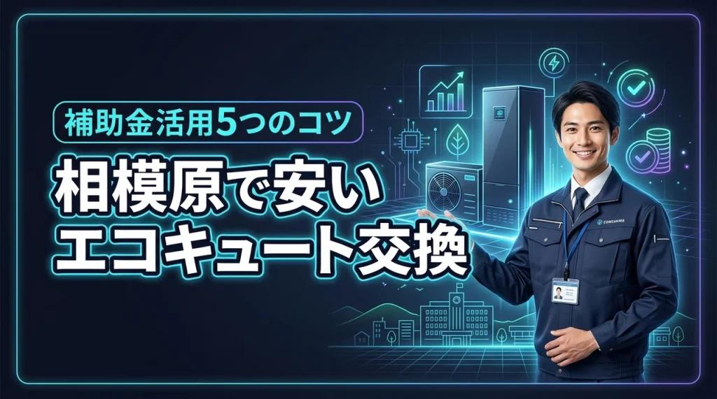 相模原のエコキュート交換はどこが安い？補助金で実質負担を抑える5つのコツ