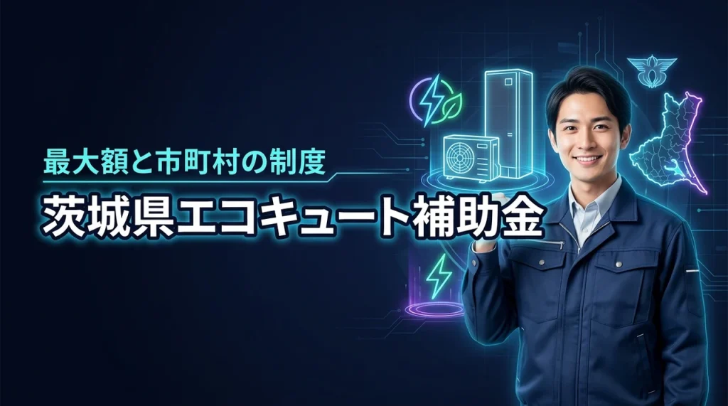 茨城県のエコキュート補助金は最大いくら？申請前に知るべき給湯省エネ事業と市町村別制度