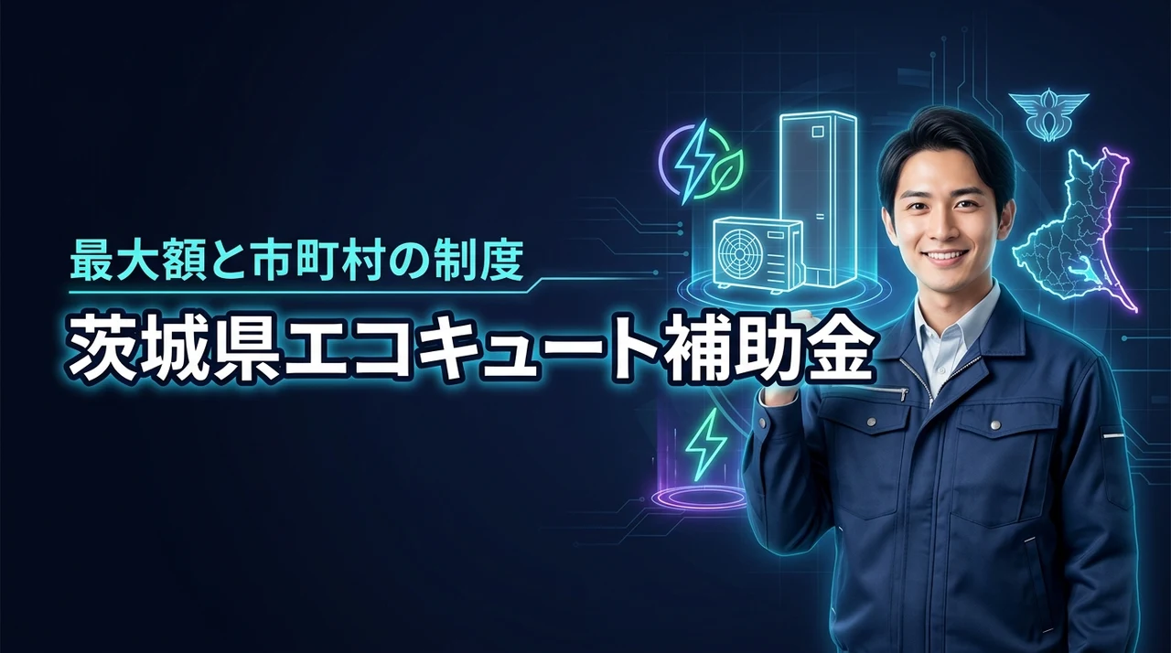茨城県のエコキュート補助金は最大いくら?申請前に知るべき給湯省エネ事業と市町村別制度