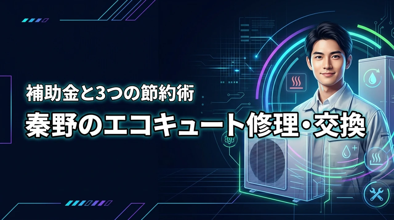 秦野市のエコキュート修理・交換を安くする3つの方法！補助金も賢く活用しよう