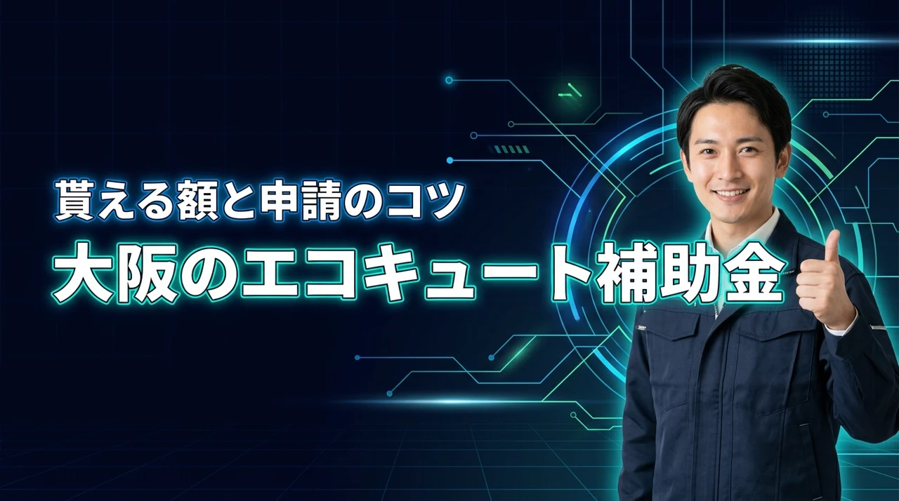 大阪でエコキュートの補助金はいくらもらえる？申請のコツとお得な交換方法を紹介