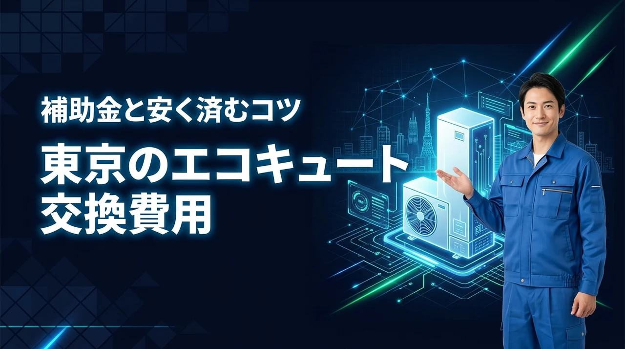 東京でエコキュート交換、いくらかかる？補助金と安く済ませるコツ