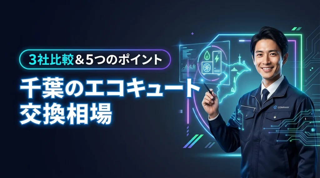 エコキュート交換千葉の費用相場【3社比較】最安値を見つける5つのポイント