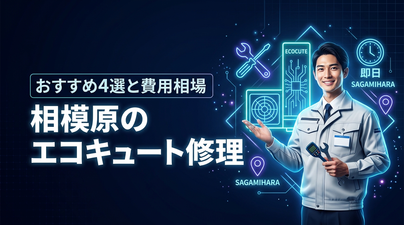 相模原でエコキュートの修理を即日依頼！おすすめ業者4選と費用相場を公開